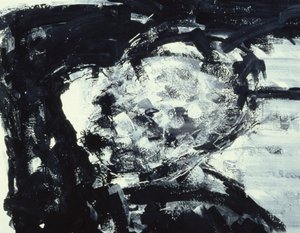 Kitaj con la mano en la cabeza, 1995